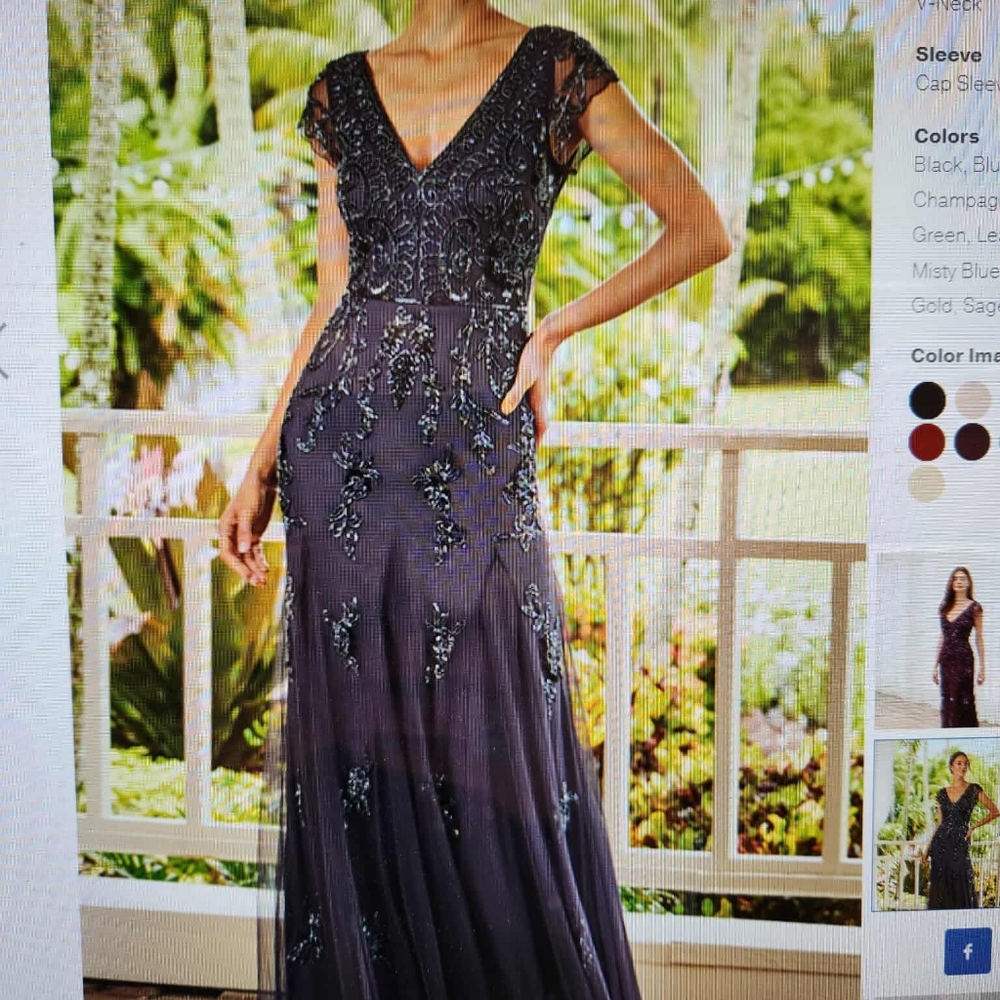 Adrianna Papell Platinum Mother of the Bride/Groom Dress